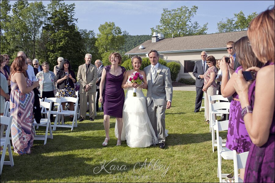 Walking down the aisle The Links at Hiawatha Landing Apalachin NY Walking down the aisle The Links at Hiawatha Landing Apalachin NY