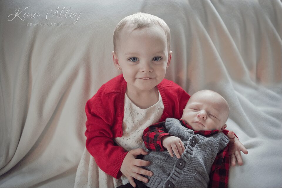 toddler newborn photography brother sister smile family horseheads, NY