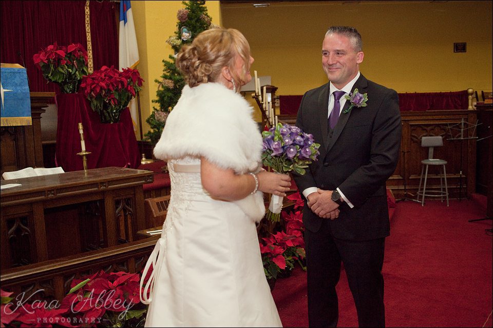 New Years Eve Wedding Photography First Look Waverly, NY