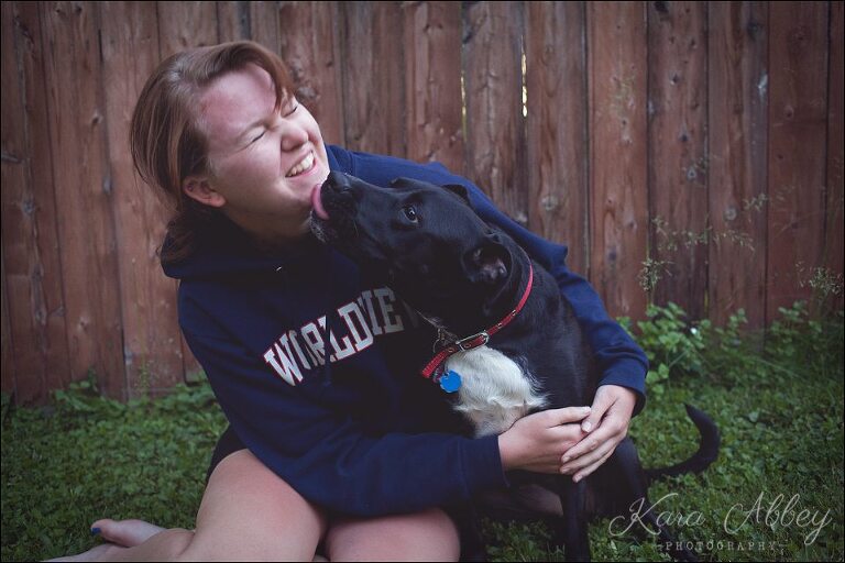 Abby's Saturday Kisses Backyard Sayre PA Pet Photography