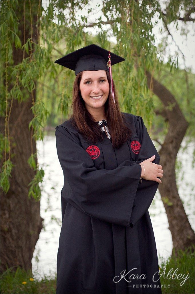 2014 College Senior Graduate  Riverfront Park Sayre PA Cap & Gown