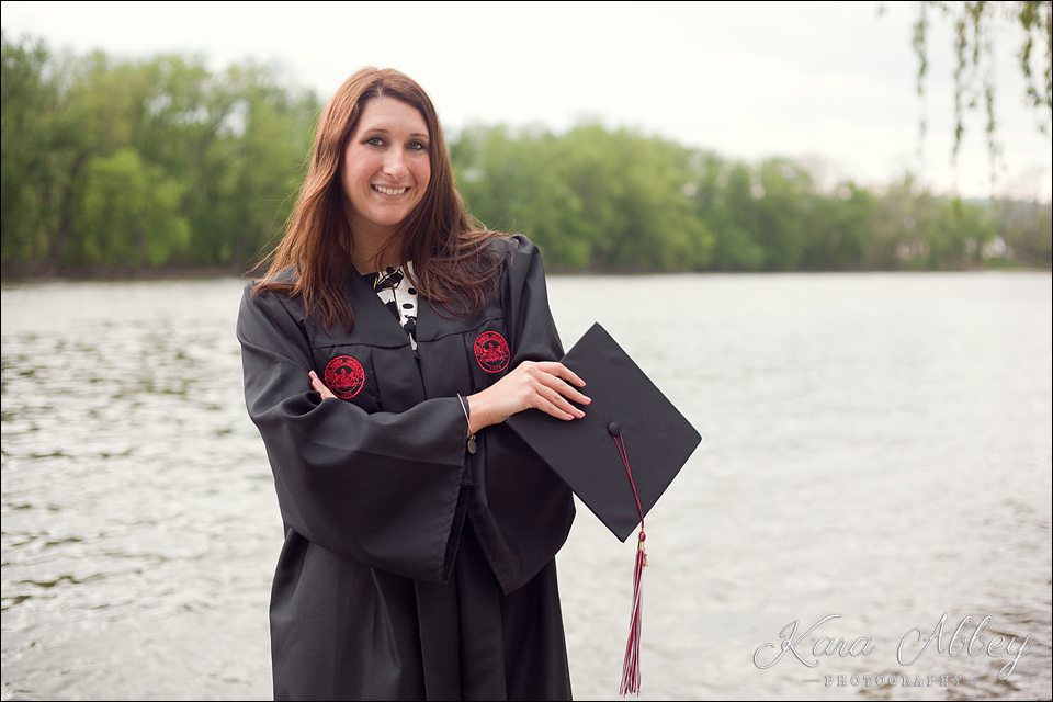 2014 College Senior Graduate  Riverfront Park Sayre PA Cap & Gown