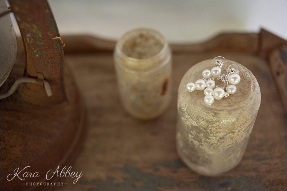 wedding photography pearl earrings nichols ny