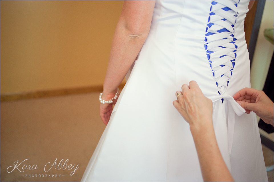 wedding photography getting ready bride nichols ny