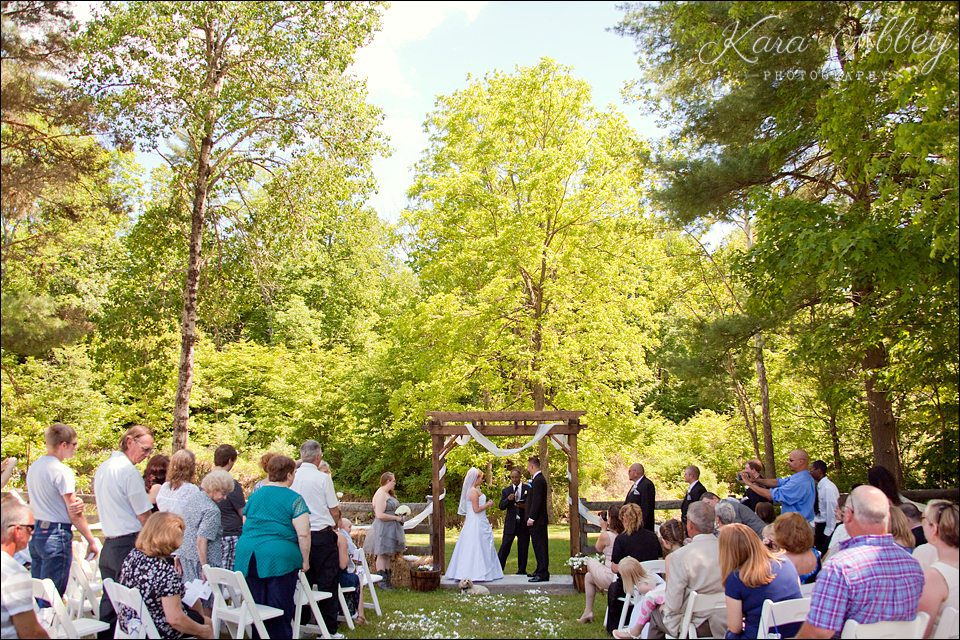 wedding photography ceremony nichols ny