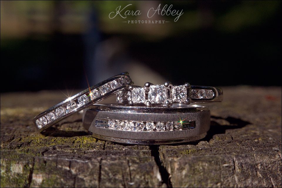 wedding photography macro ring bride groom bridal set nichols ny