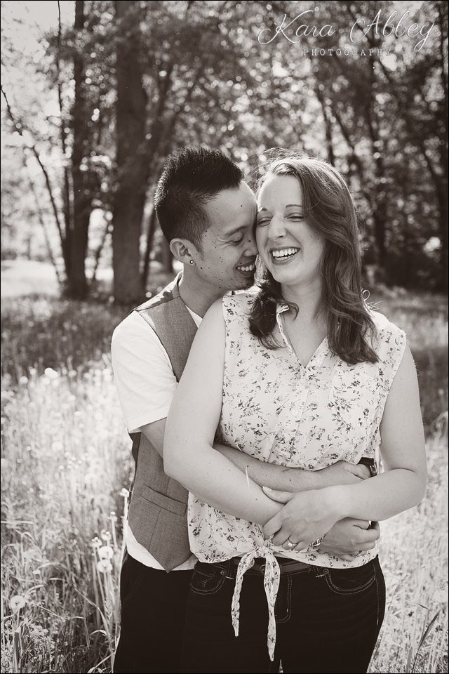 Engagement Wedding Photography Summer Outdoors Elmira NY Laughter