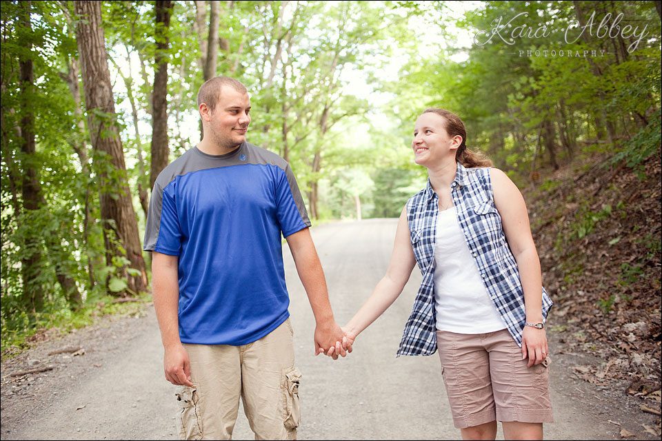 engagement photography wysox pa outdoors woods farm love