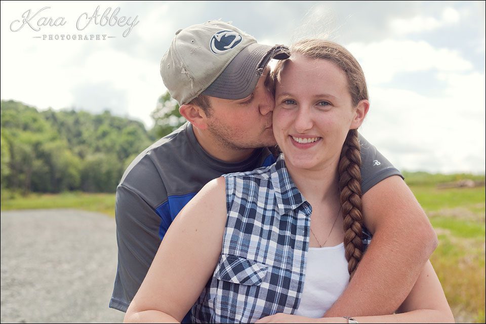 engagement photography wysox pa outdoors woods farm love