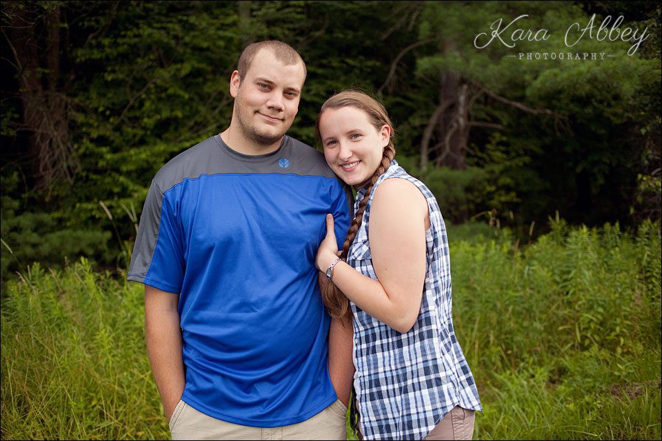 engagement photography wysox pa outdoors woods farm love