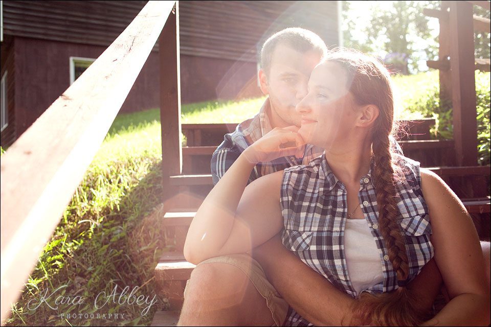 engagement photography wysox pa outdoors woods farm love