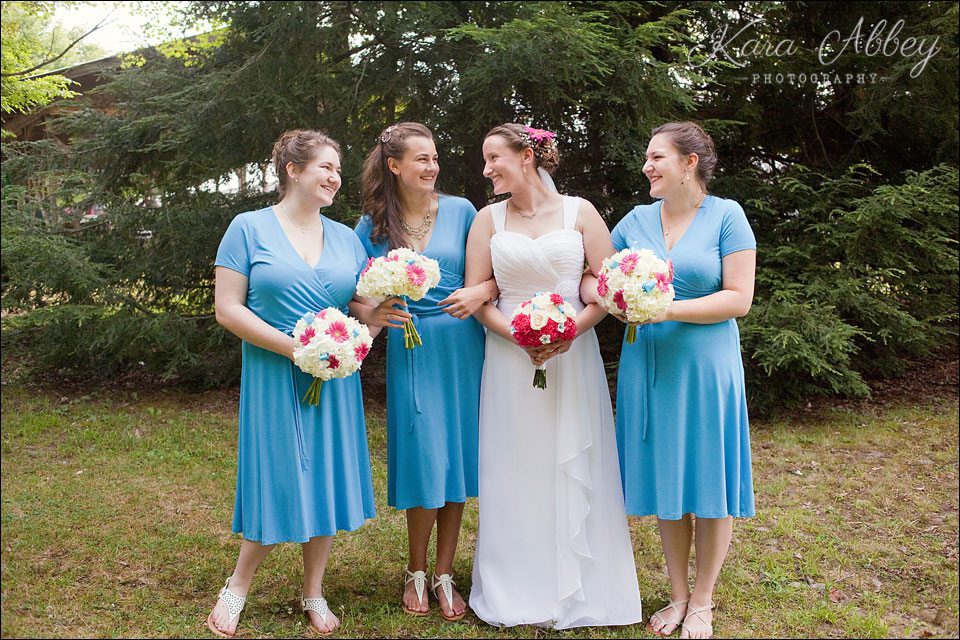 wedding photography outdoor bride groom wyalusing pa bridesmaids
