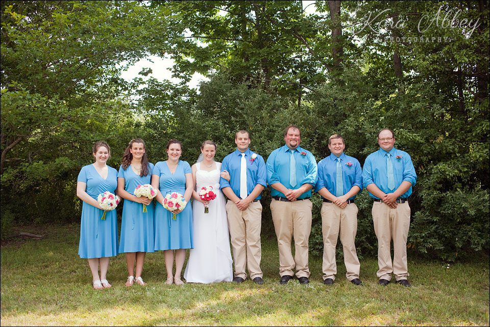 wedding photography outdoor bride groom wyalusing pa bridal party