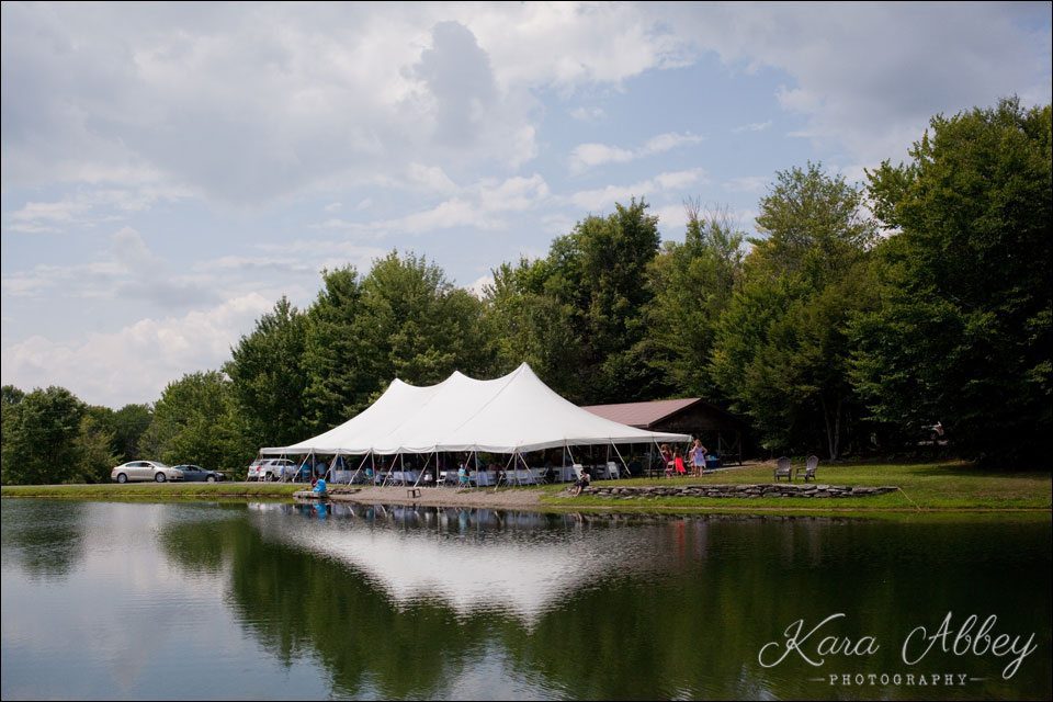 wedding photography outdoor bride groom wyalusing pa reception tent o'conner's pond herrickville pa