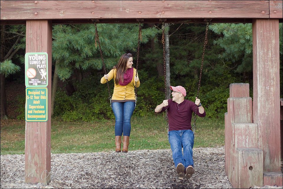 Engagement Photographer Photography Park Station Erin NY Fall Autumn Love Photos