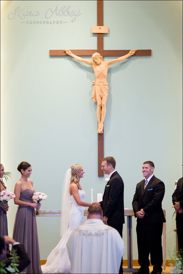 Binghamton NY Wedding Photography Church Ceremony Mr Mrs Bride Groom