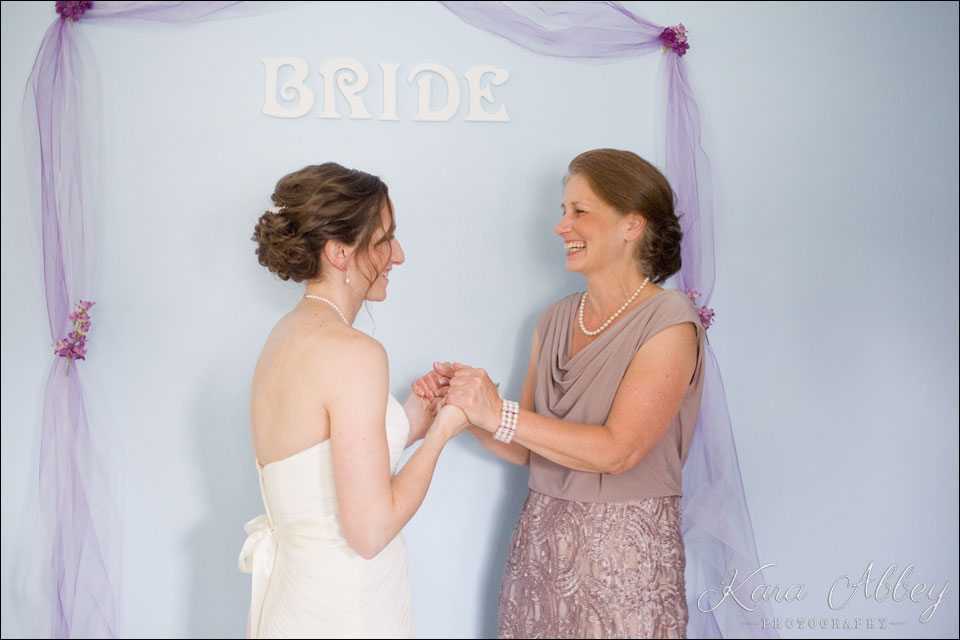 wedding day photography vestal ny bride mother-of-the-bride happy laugh