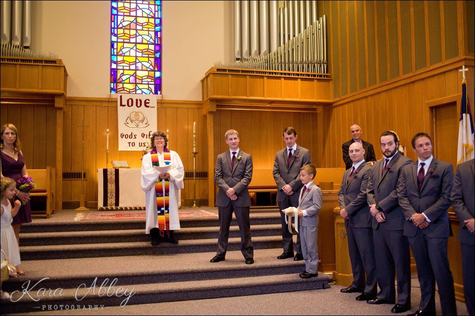 wedding day photography vestal ny Vestal United Methodist Church groom first look waiting