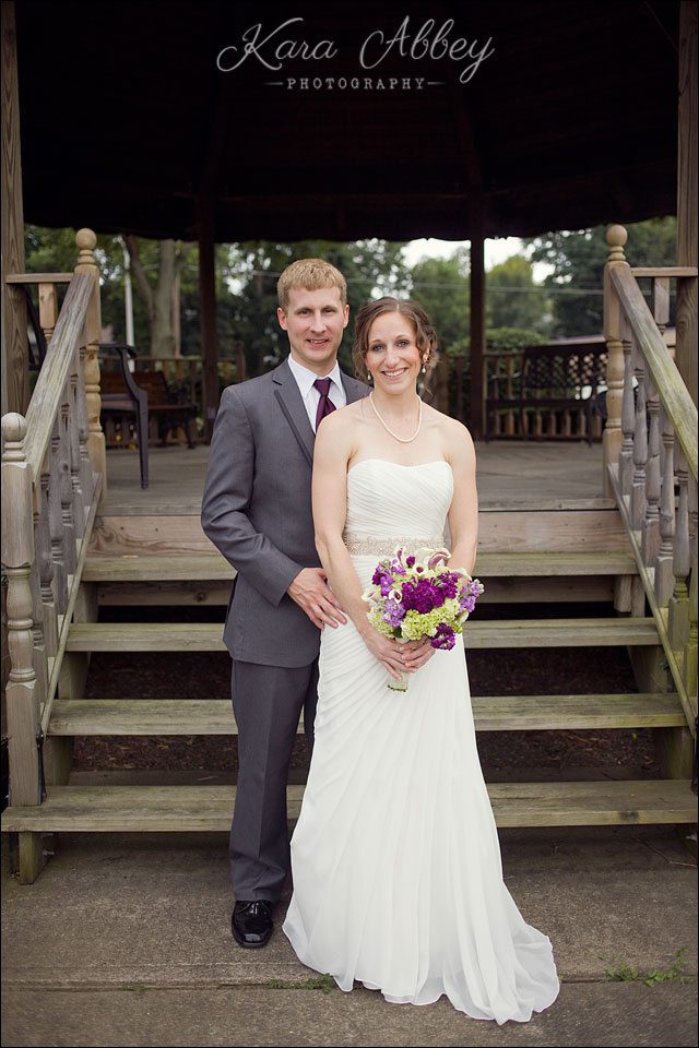wedding day photography vestal ny gazebo park bride groom formal portrait just married