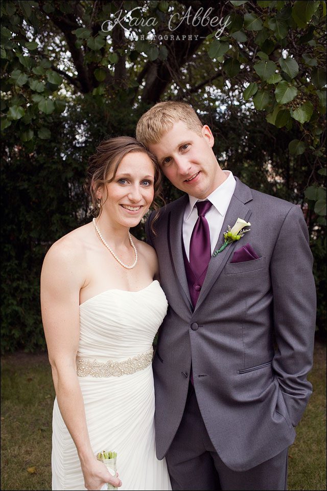 wedding day photography Endicott NY The McKinley Banquet Facility Bride Groom Formal Portrait Just Married