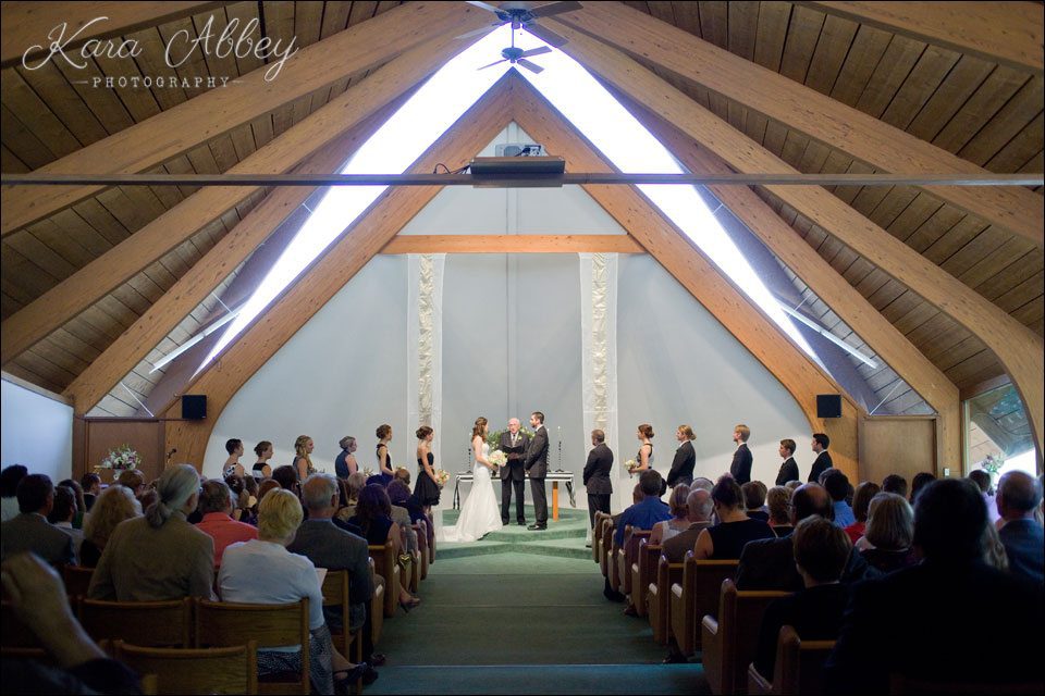 wedding day photography church ceremony wide bride groom bridesmaids groomsmen binghamton ny