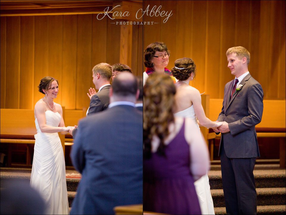wedding day photography vestal ny Vestal United Methodist Church happy ceremony bride groom vows