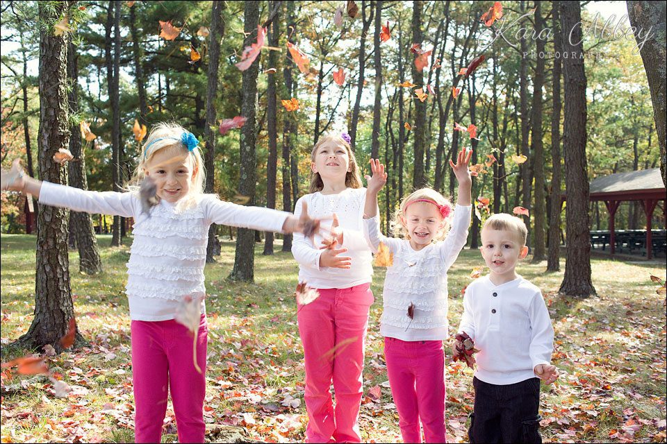 Family Photography Round Top Park Athens Sayre PA Fall Portrait Leaves