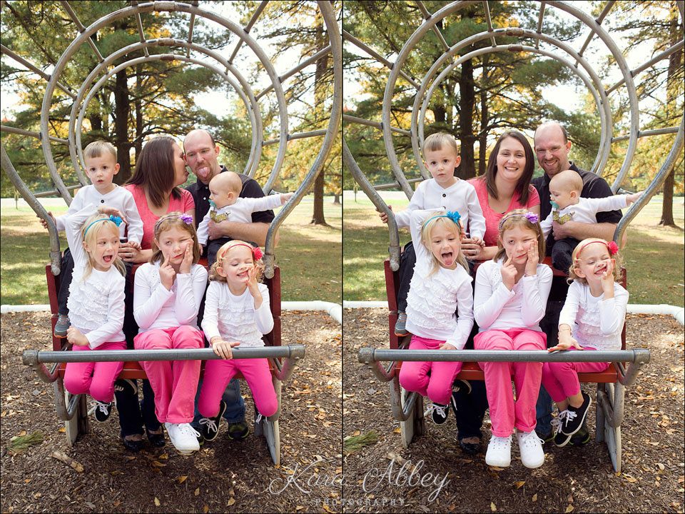 Family Photography Round Top Park Athens Sayre PA Fall Portrait Funny Faces