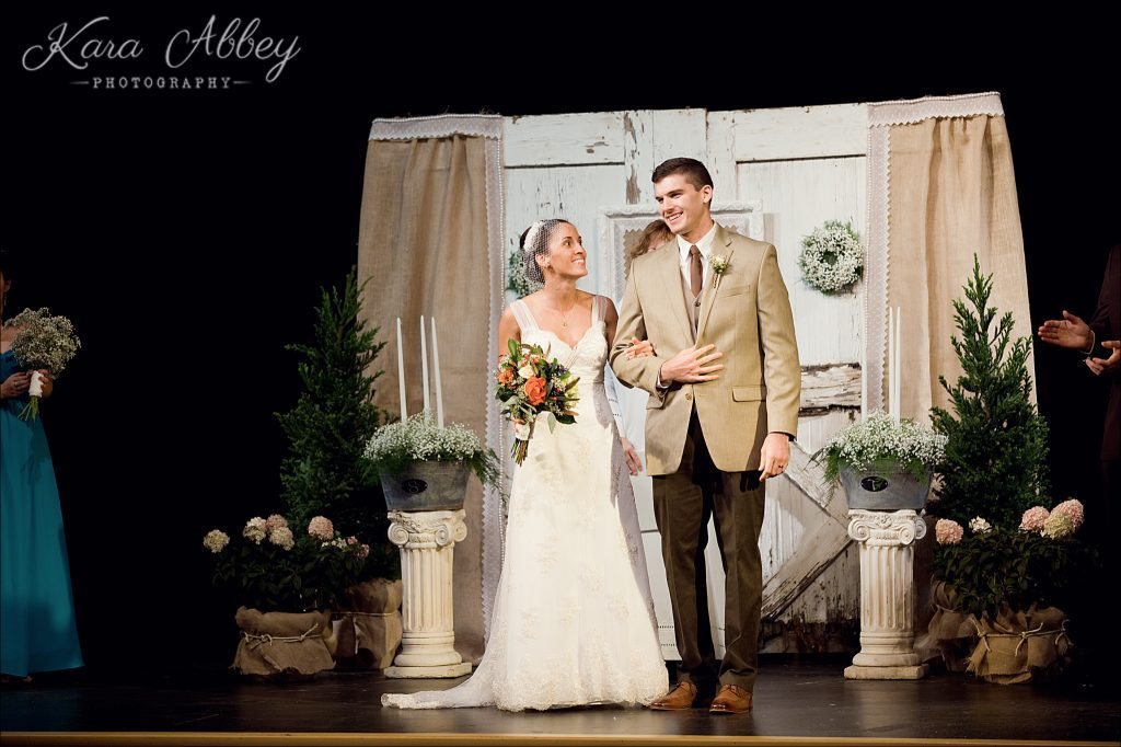 Tunkhannock Wedding Photography Dietrich Movie Theater Ceremony Bride Groom