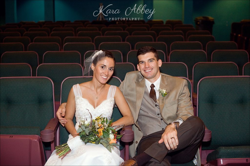 Tunkhannock Wedding Photography Dietrich Movie Theater Ceremony Bride Groom First Date