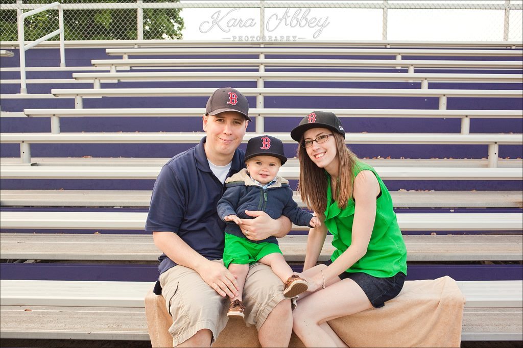 Portrait Photography Pittsburgh PA Irwin PA Greensburg PA Monroeville PA Family Baseball Bleachers