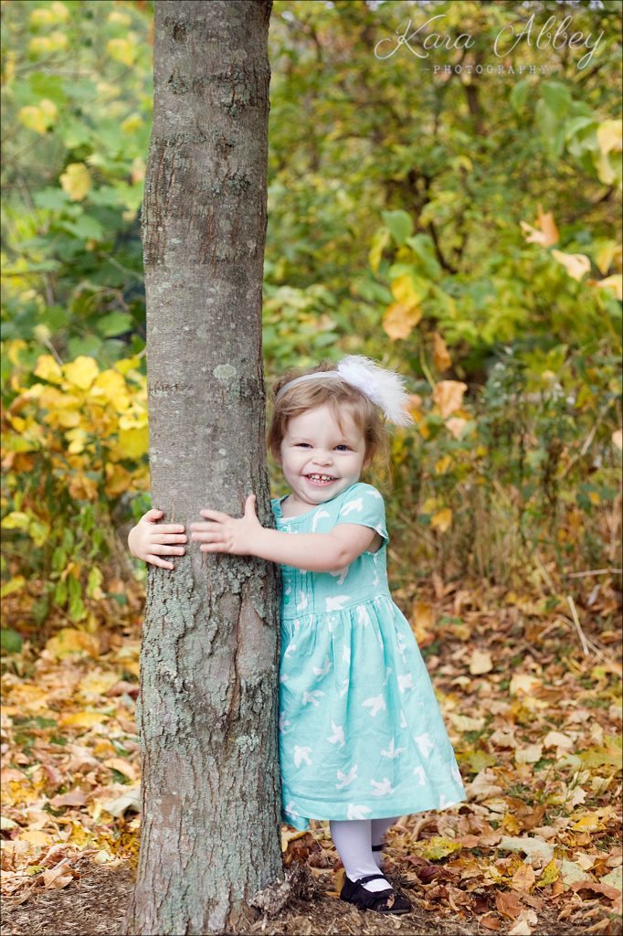 Family Photography Irwin PA Pittsburgh PA Greensburg PA Monroeville PA Fall Woods Park Girl Portrait