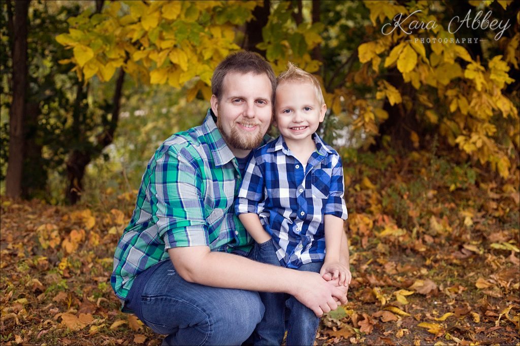 Family Photography Irwin PA Pittsburgh PA Greensburg PA Monroeville PA Fall Woods Park Father Son