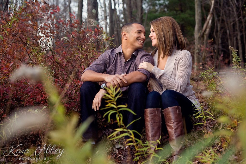 Wedding Engagement Photographer Binghamton NY Pittsburgh PA College Campus Fall