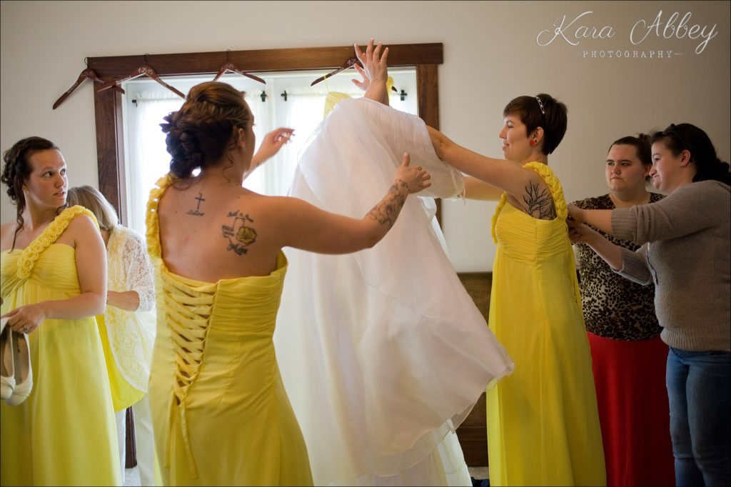 wedding photography photographer rome, pa irwin, pa bridal prep dress
