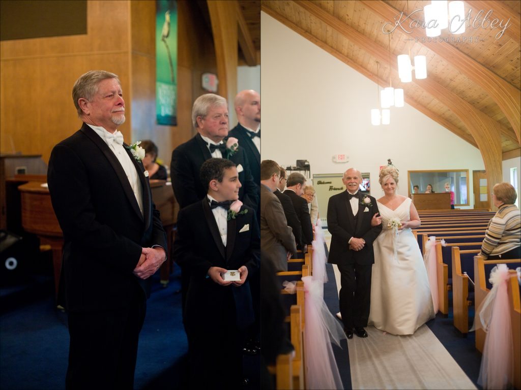 Wedding Photography Owego NY Irwin PA Greensburg PA Monroeville PA Pittsburg PA emotional bride groom walking down the aisle ceremony