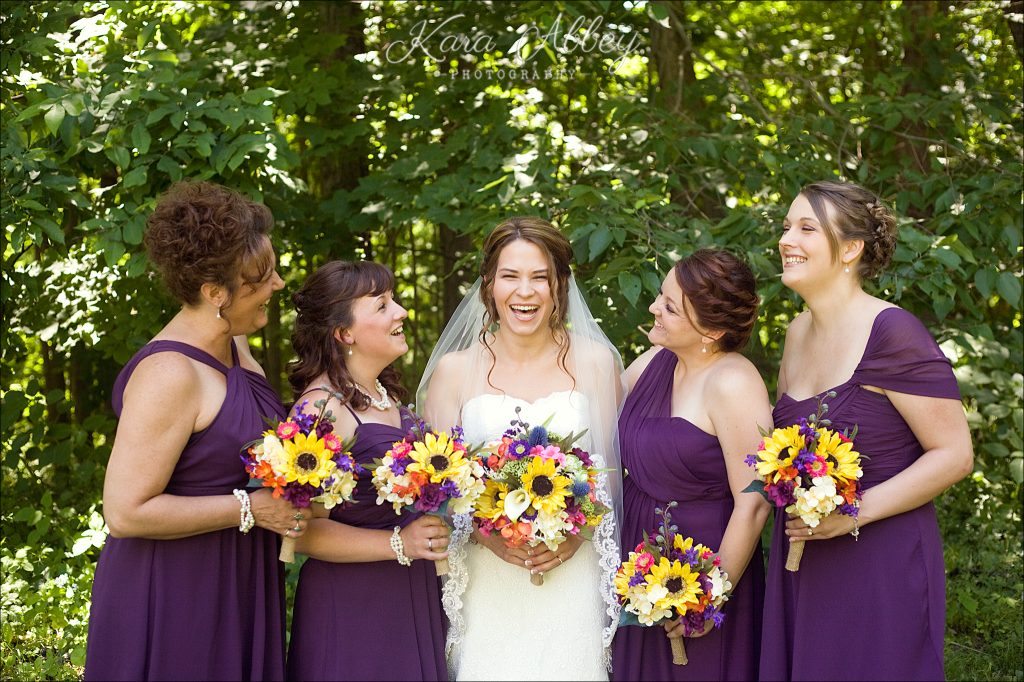wedding photography bride bridesmaids laugh Irwin, PA Pittsburgh, PA Towanda, PA Shoresbrook Inn
