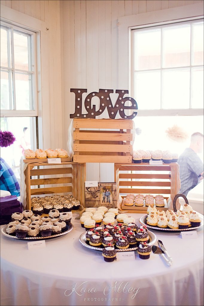 wedding photography Irwin, PA Pittsburgh, PA Towanda, PA Shoresbrook Inn cutting the cake cupcakes Sweet Lush Cupcakery