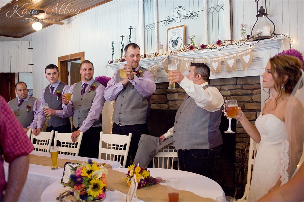 wedding photography Irwin, PA Pittsburgh, PA Towanda, PA Shoresbrook Inn toasts