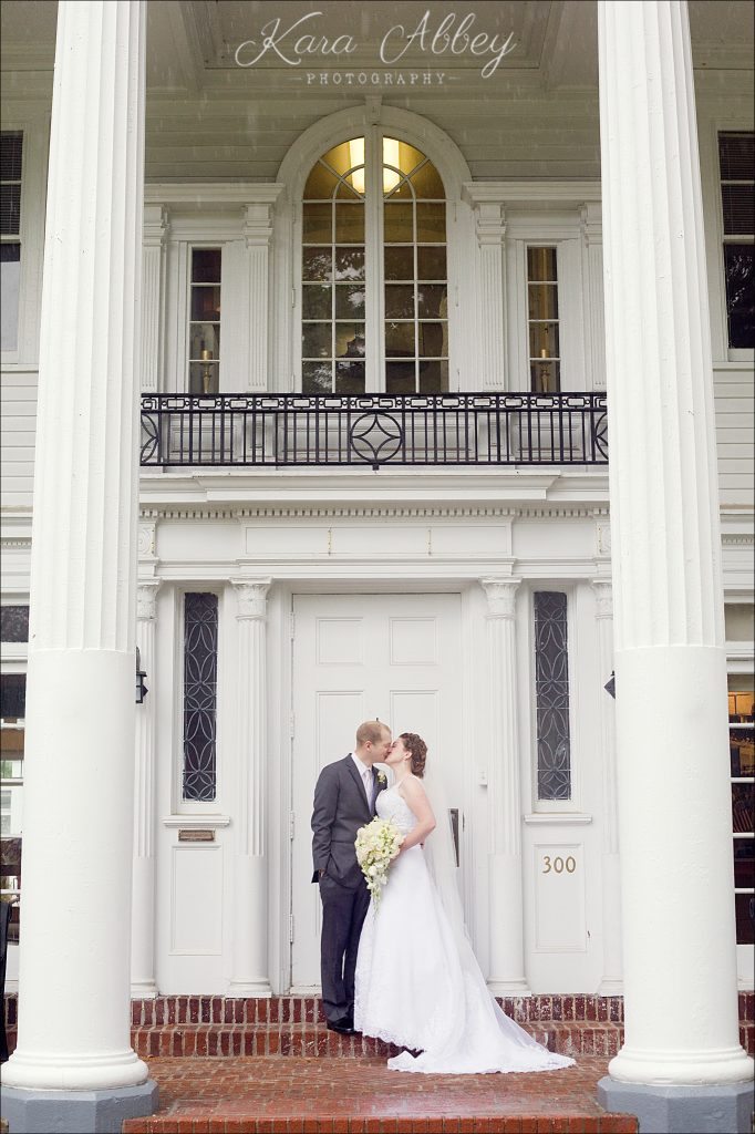 rainy day wedding photography Endicott NY  Visitor's Center bride groom formal portrait 
