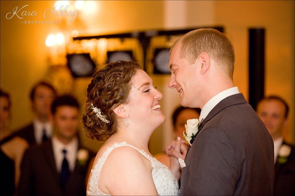 rainy day wedding photography Binghamton NY Binghamton Country Club reception first dance DJ: Select Receptions