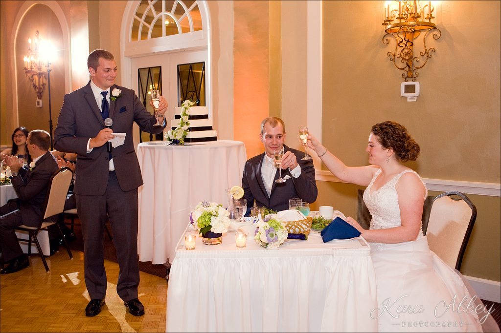 rainy day wedding photography Binghamton NY Binghamton Country Club reception toastrainy day wedding photography Binghamton NY Binghamton Country Club reception toast