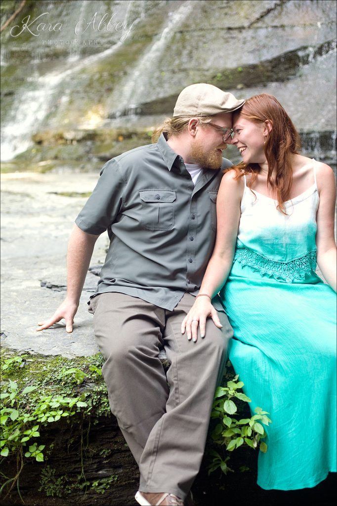 Wedding Engagement Photographer Ithaca NY Buttermilk Falls State Park