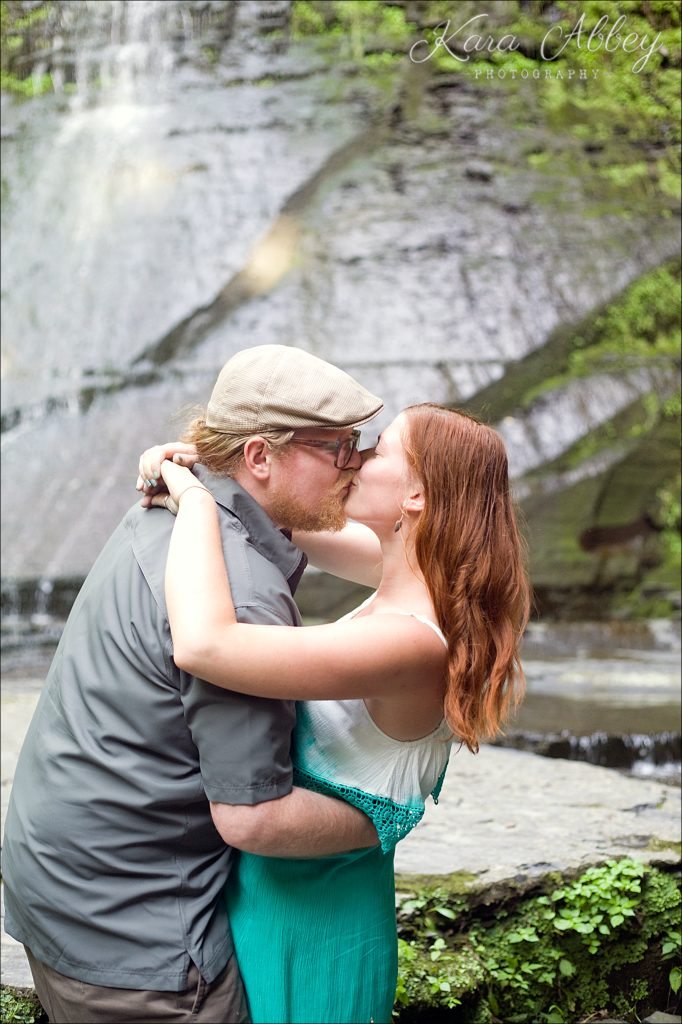 Wedding Engagement Photographer Ithaca NY Buttermilk Falls State Park