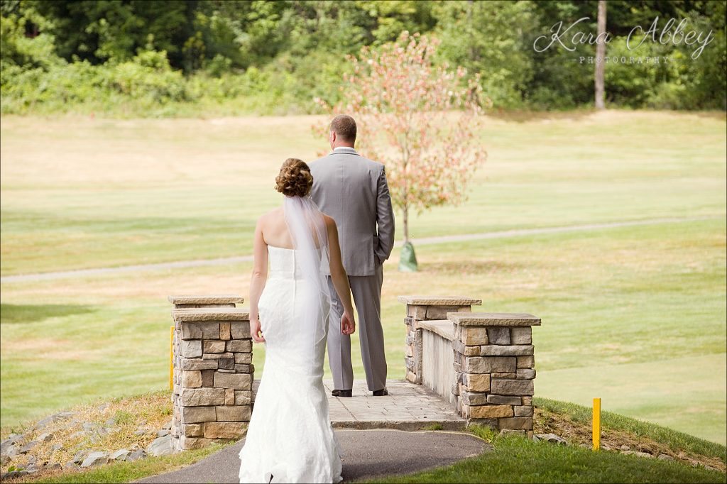 Wedding Photography at the Corning Country Club in Corning, NY First Look