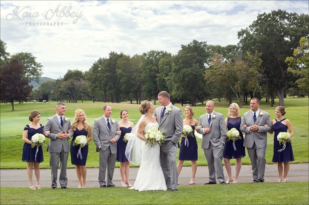 Wedding Photography at the Corning Country Club in Corning, NY Bridal Party Bride, Groom, Bridesmaids, Groomsmen