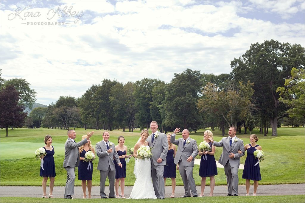Wedding Photography at the Corning Country Club in Corning, NY Bridal Party Bride, Groom, Bridesmaids, Groomsmen