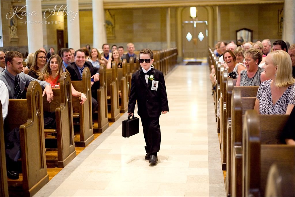 Binghamton, NY, Wedding Photography St. Patrick's Church LeRoy Street Ring Bearer Security