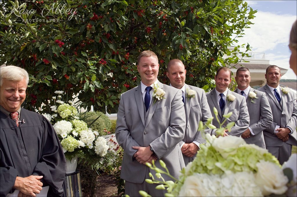 Wedding Photography at the Corning Country Club in Corning, NY Ceremony Bride Walking Down the Aisle 