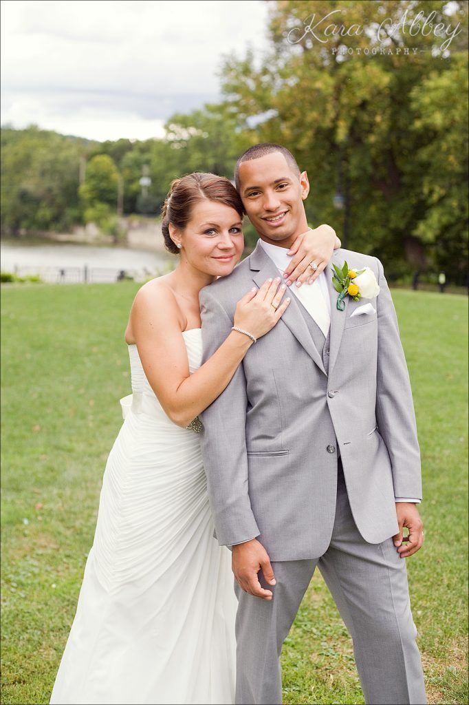Binghamton, NY, Wedding Photography Confluence Park Formal Portraits Bride Groom Grey Yellow